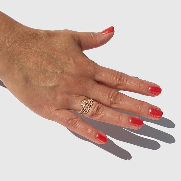 RION x Buddha Jewelry Valentina Finger Ring with Diamond - Image 2