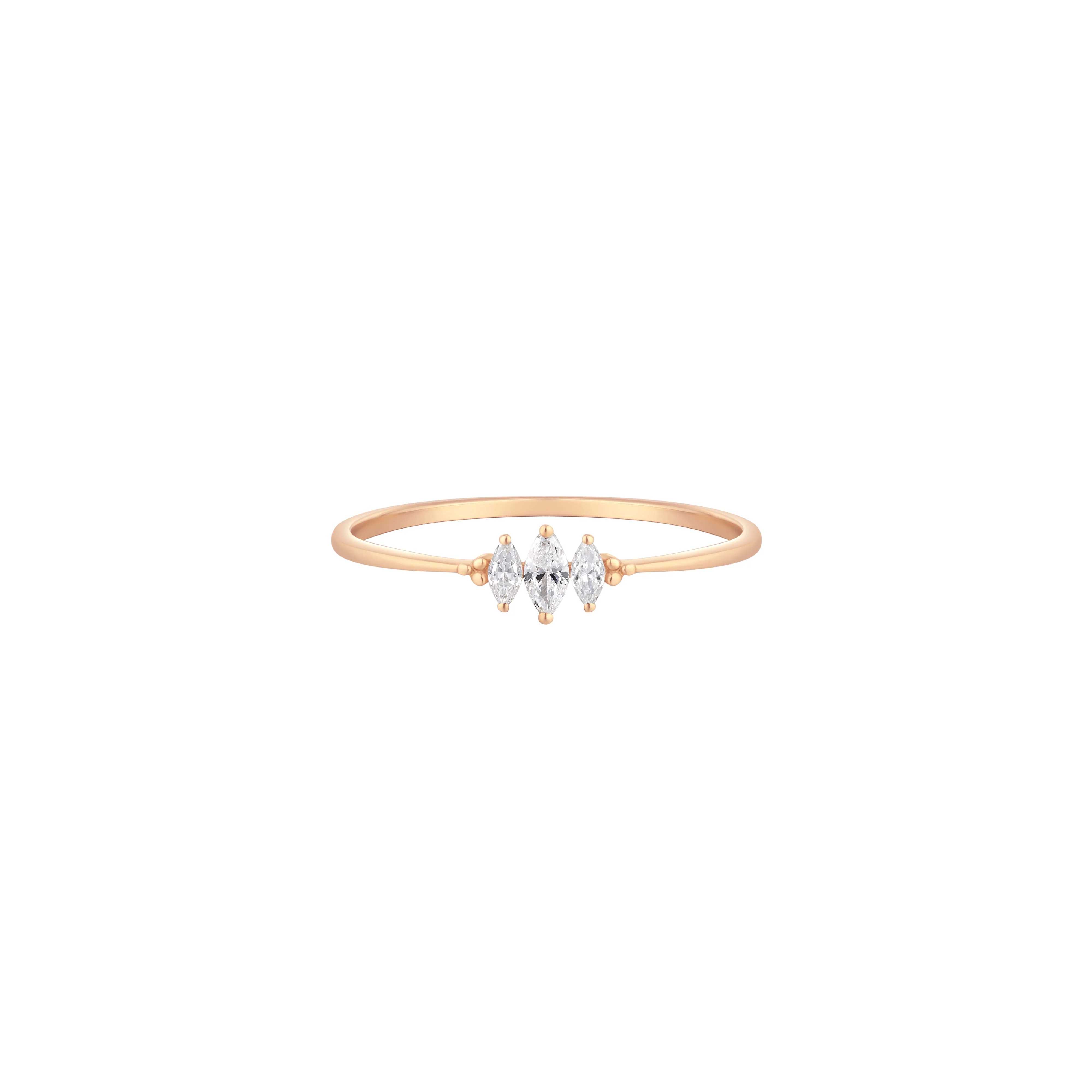 RION x Buddha Jewelry Zuri Trois Finger Ring with Diamond - Image 4