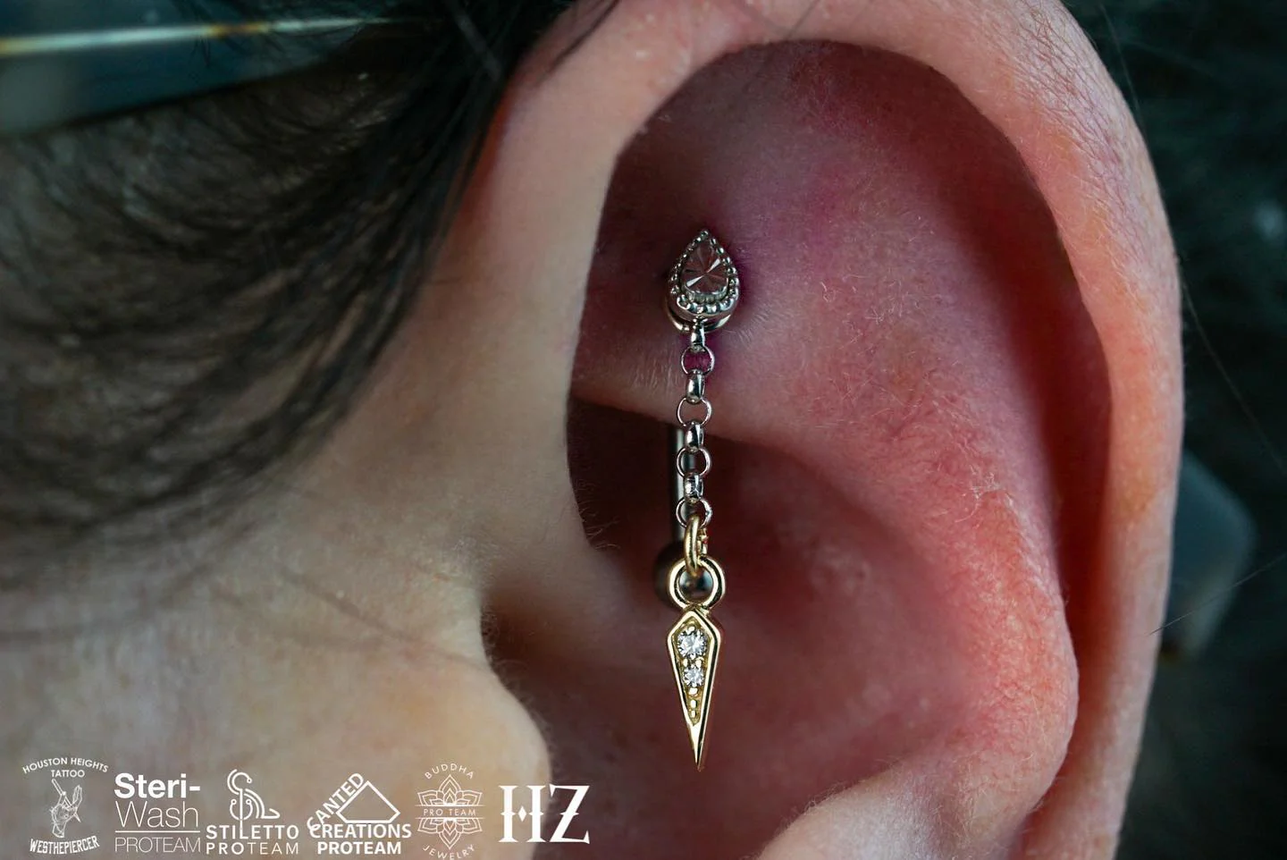 Spike Charm with CZ - Image 3