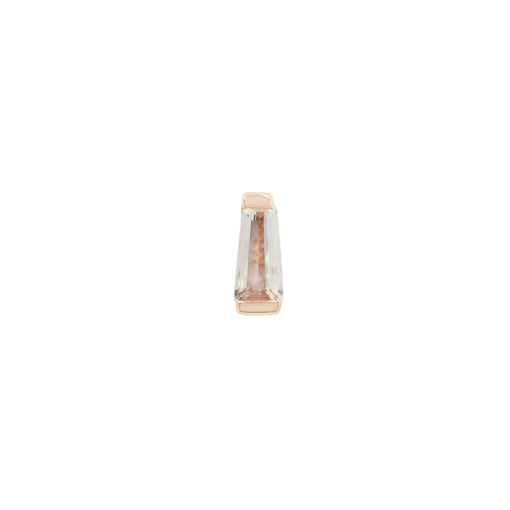 Tapered Baguette Threadless End with CZ - Image 5