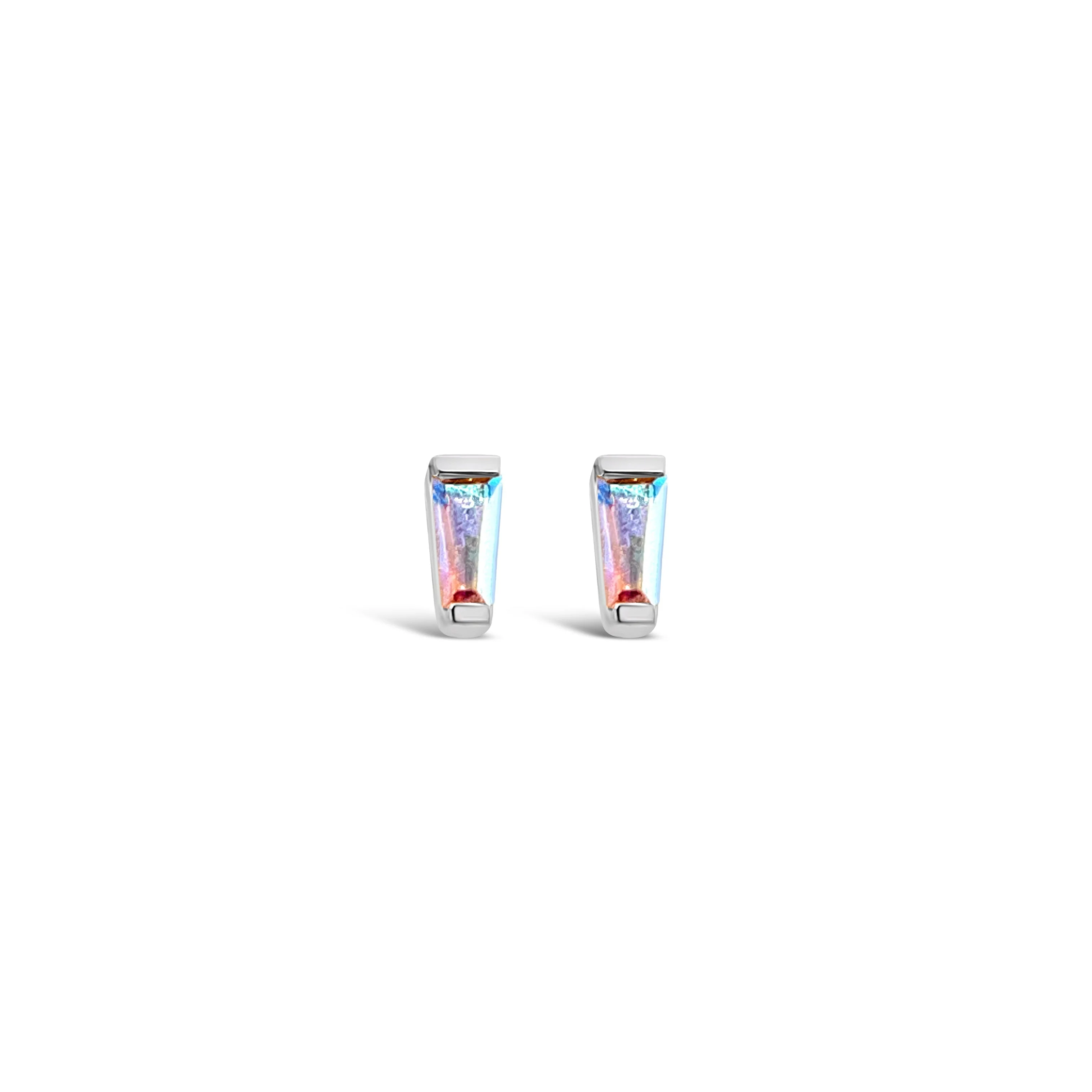 Tapered Baguette Threadless End with Mercury Mist Topaz - Image 5