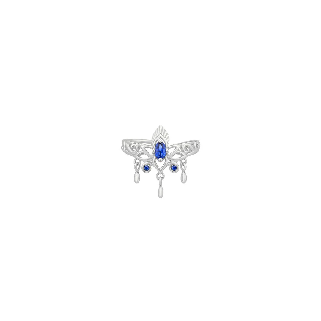 Tresor Cuff with Blue Sapphire (Lab Grown) - Image 4
