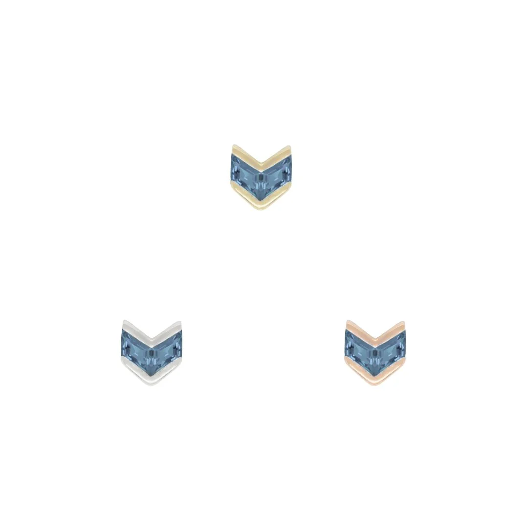 Vande Threadless End with London Blue Topaz