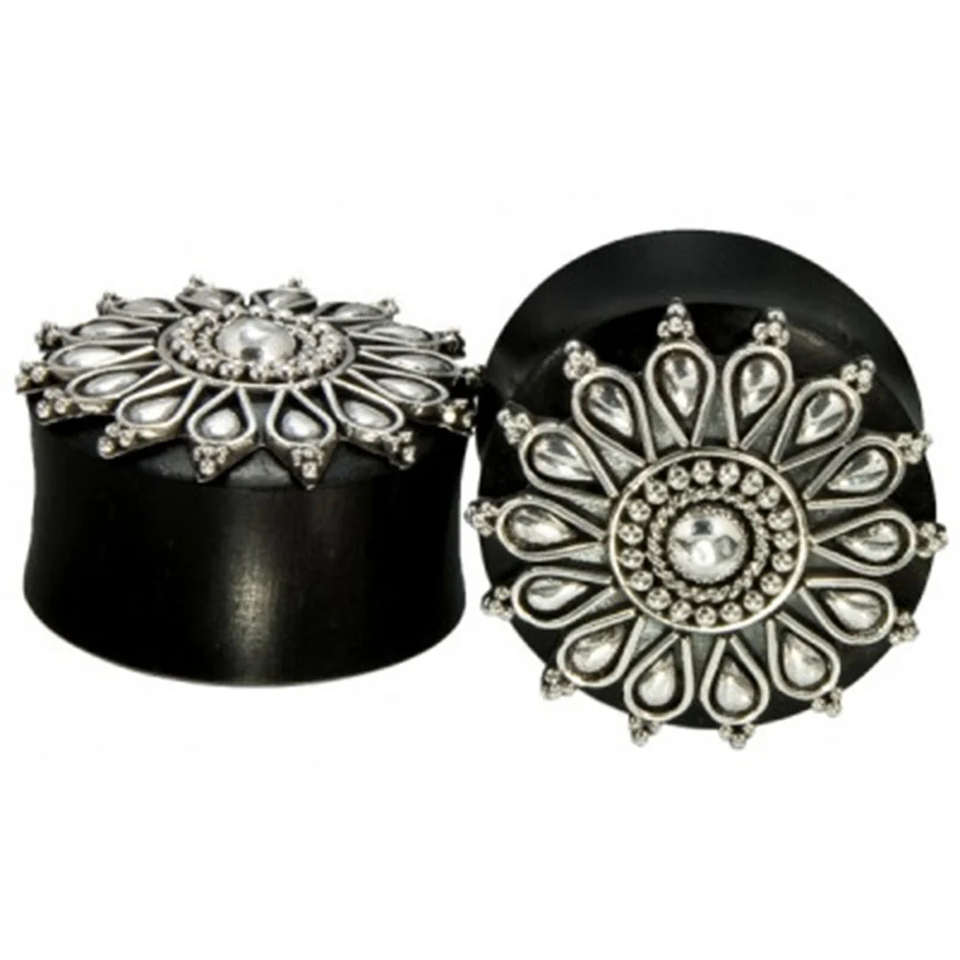 Verdant Plugs - Arang wood + Silver