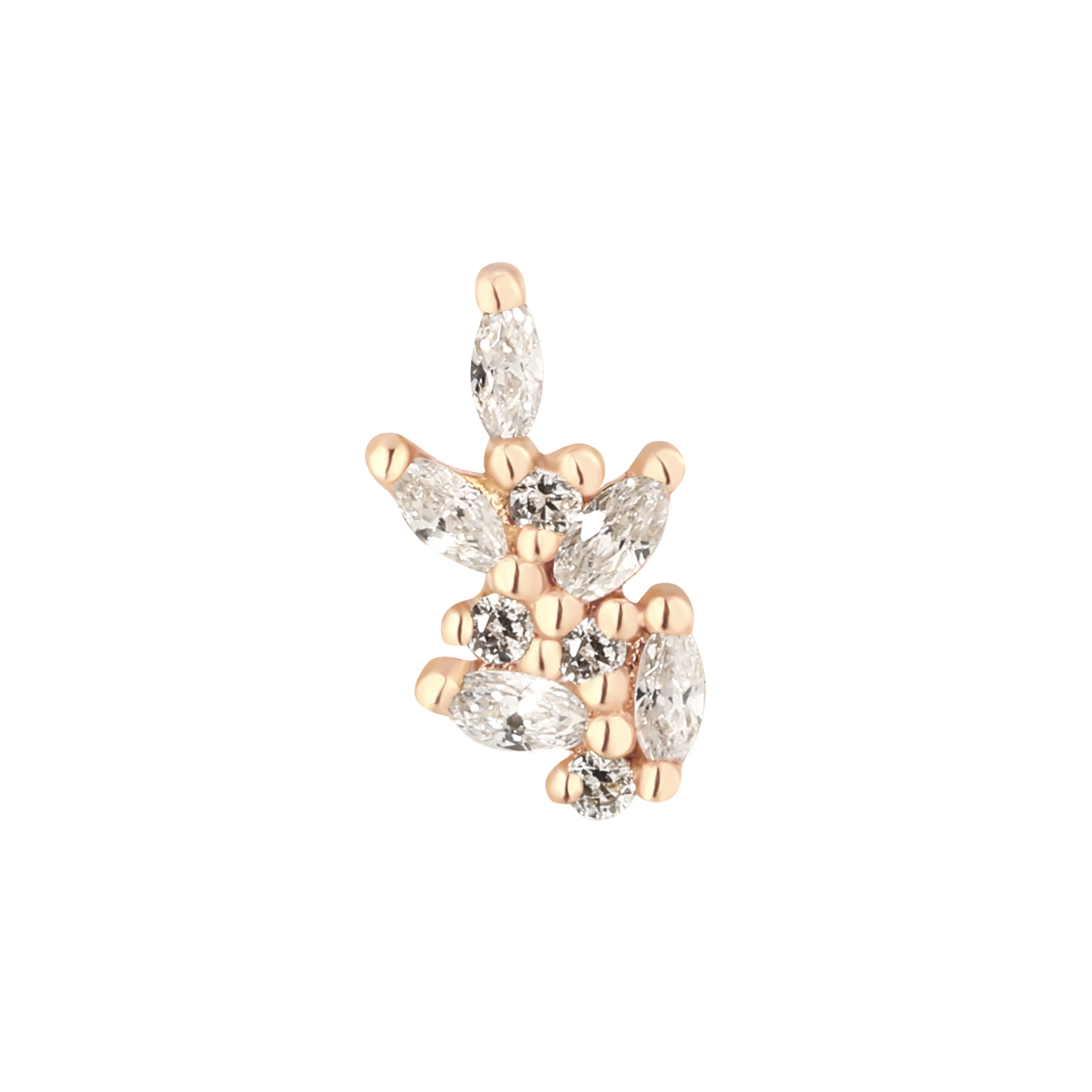 Wildflower Threadless End with CZ - Image 9