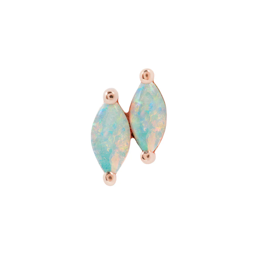 Zuri Double Threadless End with Opal - Image 11